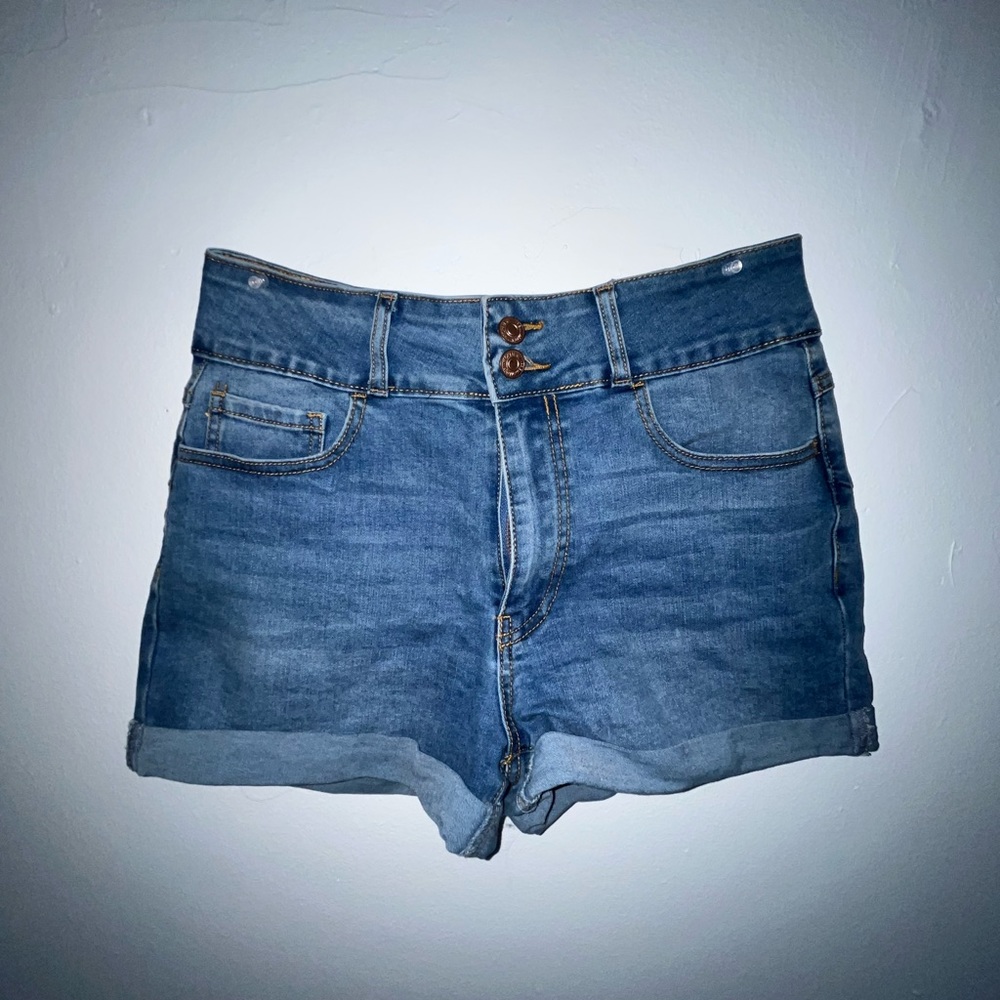 Mid Rise Jeans Shorts